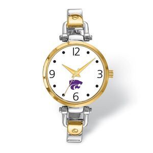 Ladies Kansas State University Elegant 2-tone Watch